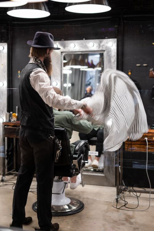 Ambiente de la barbería